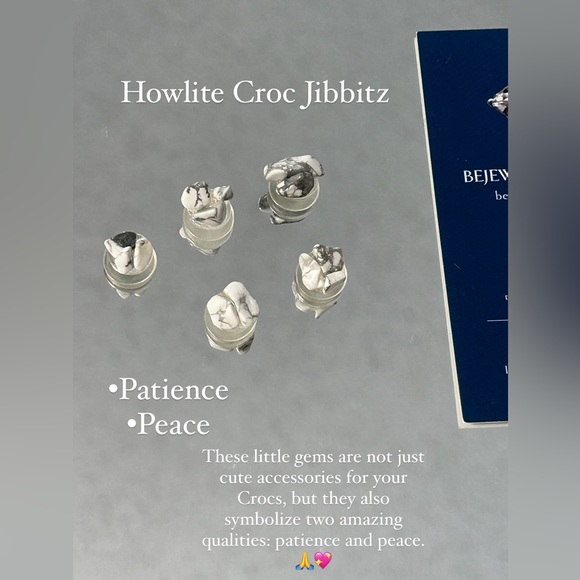 Custom Howlite Chakra Croc Jibbitz that I just got my hands on! - Picture 1 of 2